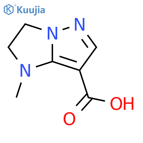 1-methyl-1H,2H,3H-pyrazolo[1,5-a]imidazole-7-car boxylic acid structure
