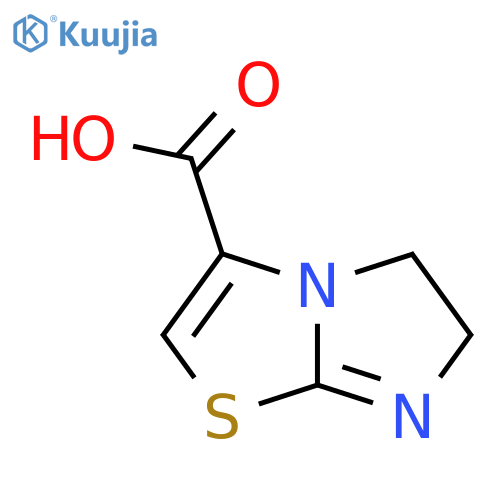 5H,6H-imidazo[2,1-b][1,3]thiazole-3-carboxylic acid structure