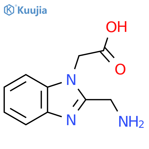 [2-(aminomethyl)-1H-benzimidazol-1-yl]acetic acid structure