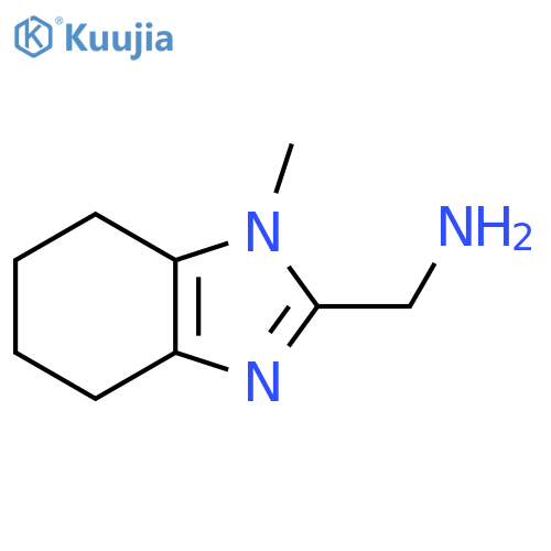 (1-methyl-4,5,6,7-tetrahydro-1H-1,3-benzodiazol-2-yl)methanamine structure