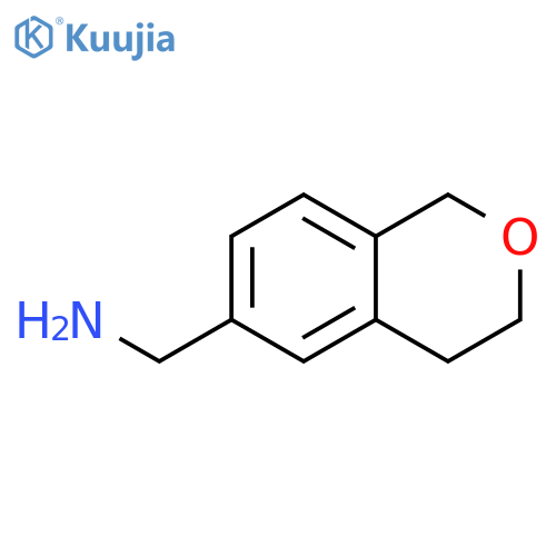 (3,4-dihydro-1H-2-benzopyran-6-yl)methanamine structure