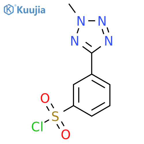 3-(2-Methyl-2H-tetrazol-5-YL)-benzenesulfonyl chloride structure