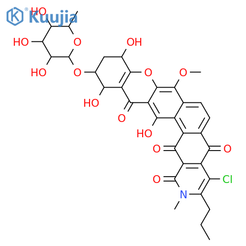 Kibdelone A; 12-O-α-L-Rhamnopyranoside structure