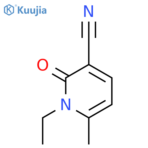 1-ethyl-6-methyl-2-oxo-1,2-dihydro-3-pyridinecarbonitrile structure
