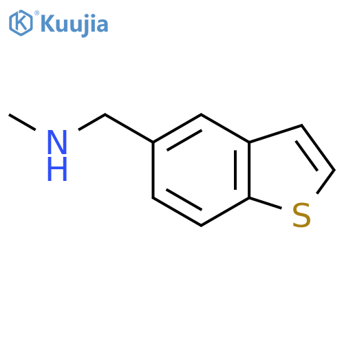 Benzo[b]thiophene-5-methanamine, N-methyl- structure