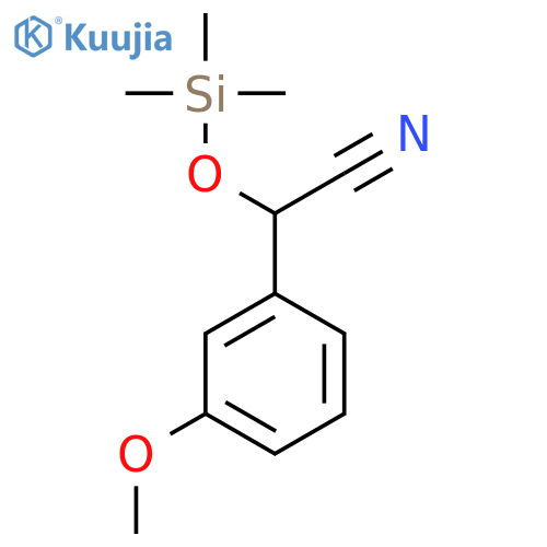 3-Methoxy-α-(trimethylsilyl)oxy-benzeneacetonitrile structure