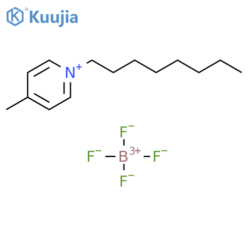 N-octyl-4-metylpyridinium tetrafluoroborate structure