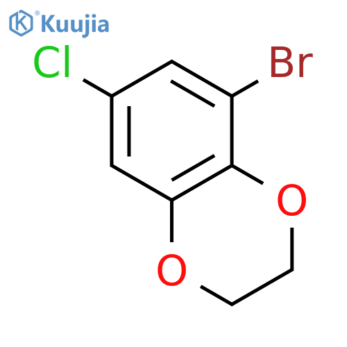 1,4-Benzodioxin, 5-bromo-7-chloro-2,3-dihydro- structure