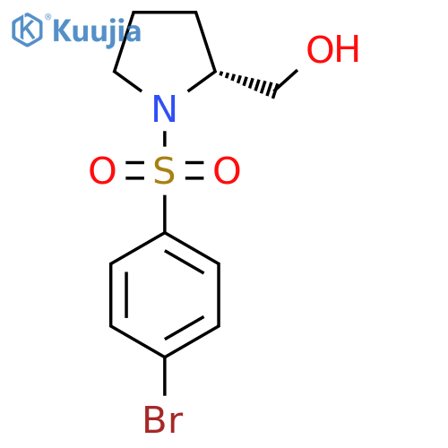 (R)-(1-(4-Bromophenylsulfonyl)pyrrolidin-2-yl)methanol structure