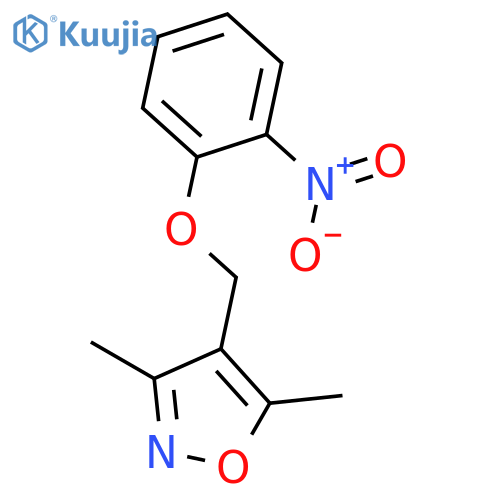 3,5-Dimethyl-4-(2-nitrophenoxy)methylisoxazole structure