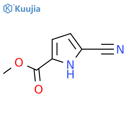 Methyl 5-cyano-1H-pyrrole-2-carboxylate structure