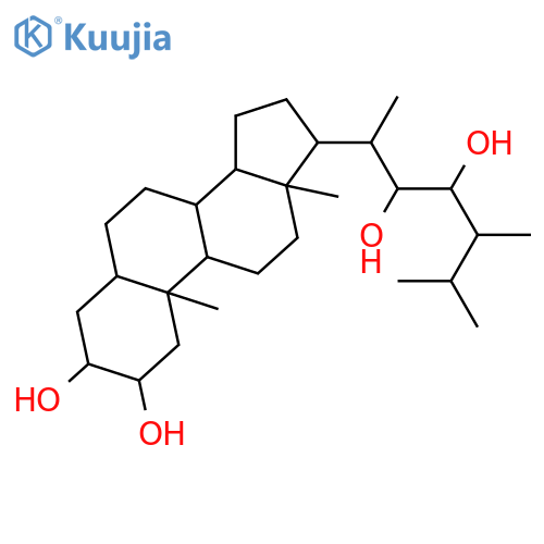 Ergostane-2,3,22,23-tetrol; (2α,3β,5α,22R,23R,24S)-form structure
