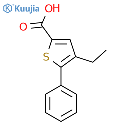 4-Ethyl-5-phenylthiophene-2-carboxylic acid structure