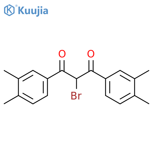 2-bromo-1,3-bis(3,4-dimethylphenyl)propane-1,3-dione structure