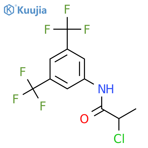 N-[3,5-Bis(trifluoromethyl)phenyl]-2-chloropropanamide structure