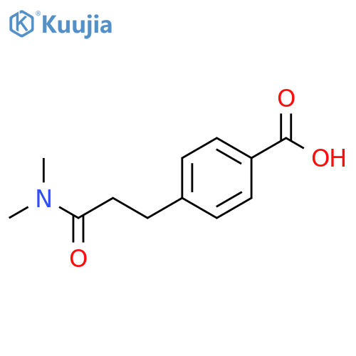 4-(3-(dimethylamino)-3-oxopropyl)benzoic acid structure