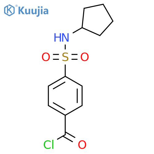 4-(Cyclopentylamino)sulfonylbenzoyl chloride structure