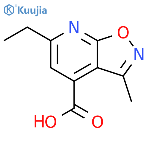 6-Ethyl-3-methyl-isoxazolo[5,4-b]pyridine-4-carboxylic acid structure