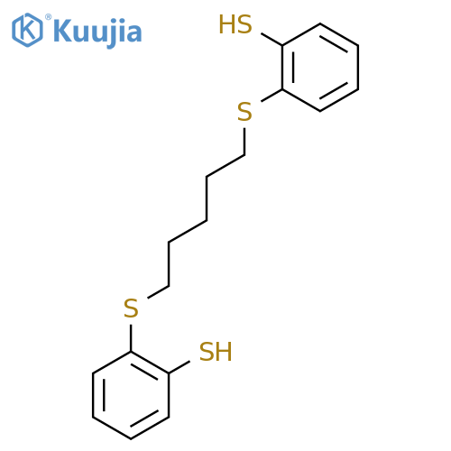 Benzenethiol, 2,2'-[1,5-pentanediylbis(thio)]bis- structure