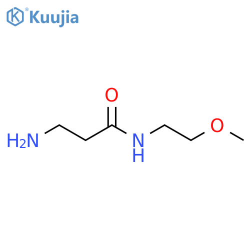 3-Amino-N-(2-methoxy-ethyl)-propionamide structure