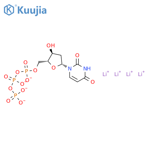 Uridine5'-(tetrahydrogen triphosphate), 2'-deoxy-, tetralithium salt (9CI) structure