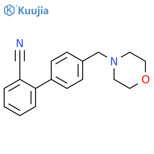 2-4-(Morpholin-4-ylmethyl)phenylbenzonitrile structure