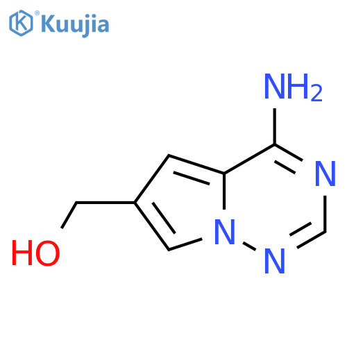 {4-aminopyrrolo[2,1-f][1,2,4]triazin-6-yl}methanol structure