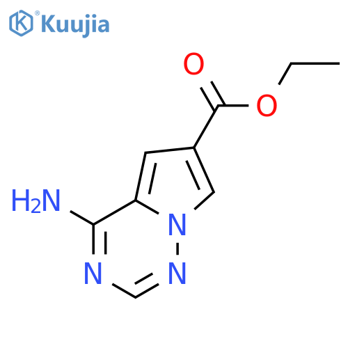 ethyl 4-aminopyrrolo[2,1-f][1,2,4]triazine-6-carboxylate structure