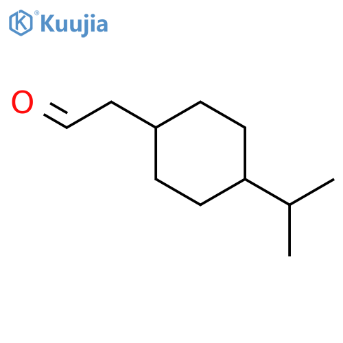 2-4-(propan-2-yl)cyclohexylacetaldehyde structure