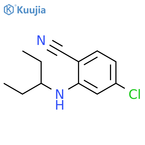Benzonitrile, 4-chloro-2-[(1-ethylpropyl)amino]- structure
