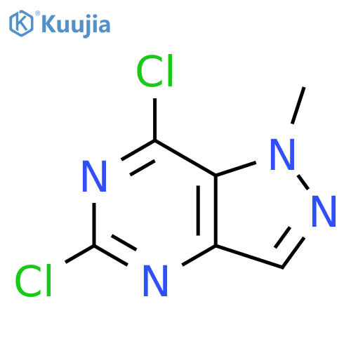 5,7-Dichloro-1-methyl-1H-pyrazolo[4,3-D]pyrimidine structure