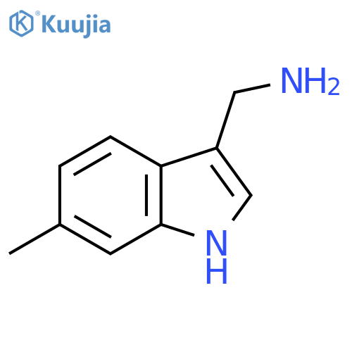(6-methyl-1H-indol-3-yl)methanamine structure