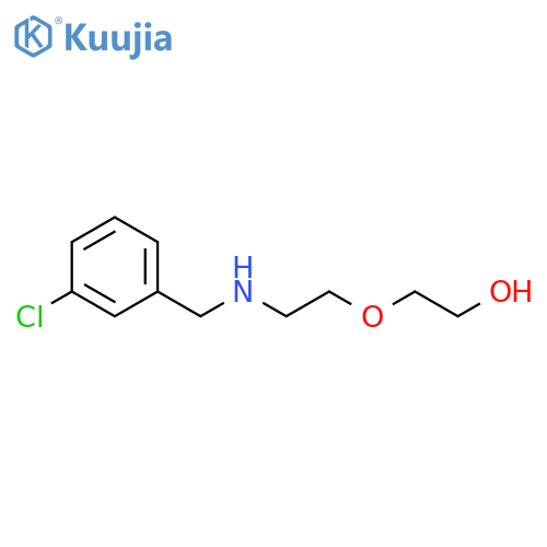 2-(2-{(3-chlorophenyl)methylamino}ethoxy)ethan-1-ol structure