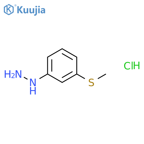 (3-(Methylsulfanyl)phenyl)hydrazine hydrochloride structure