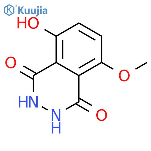 2,3-dihydro-5-hydroxy-8-methoxy-1,4-Phthalazinedione structure