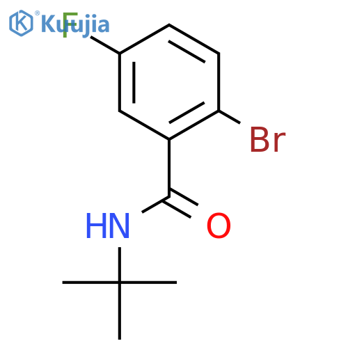 N-t-Butyl 2-bromo-5-fluorobenzamide structure
