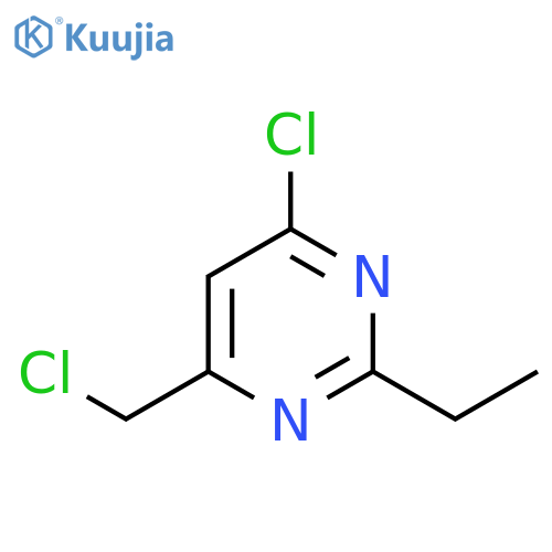 4-chloro-6-(chloromethyl)-2-ethylpyrimidine structure