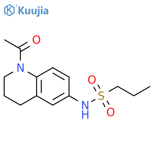N-(1-acetyl-1,2,3,4-tetrahydroquinolin-6-yl)propane-1-sulfonamide structure