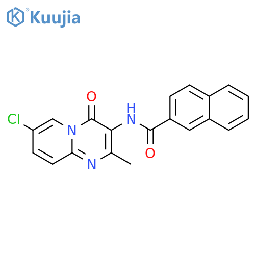 N-{7-chloro-2-methyl-4-oxo-4H-pyrido1,2-apyrimidin-3-yl}naphthalene-2-carboxamide structure