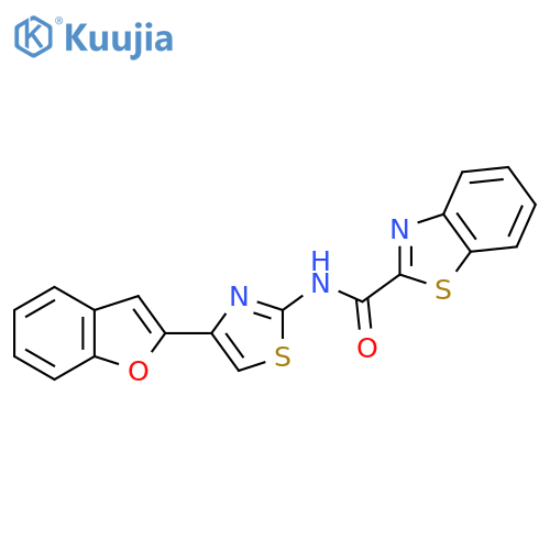 N-4-(1-benzofuran-2-yl)-1,3-thiazol-2-yl-1,3-benzothiazole-2-carboxamide structure