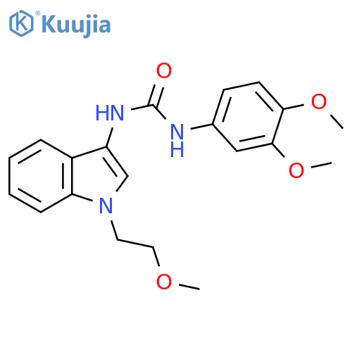 1-(3,4-dimethoxyphenyl)-3-1-(2-methoxyethyl)-1H-indol-3-ylurea structure