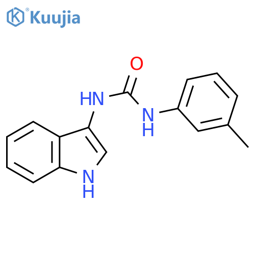 3-(1H-indol-3-yl)-1-(3-methylphenyl)urea structure
