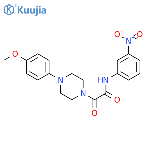 2-4-(4-methoxyphenyl)piperazin-1-yl-N-(3-nitrophenyl)-2-oxoacetamide structure
