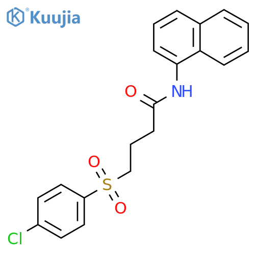 4-(4-chlorobenzenesulfonyl)-N-(naphthalen-1-yl)butanamide structure
