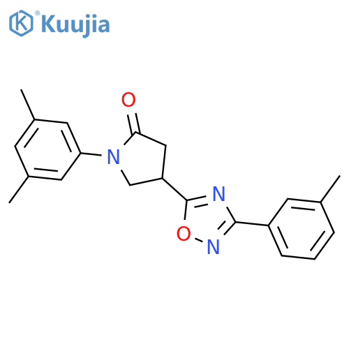 1-(3,5-dimethylphenyl)-4-3-(3-methylphenyl)-1,2,4-oxadiazol-5-ylpyrrolidin-2-one structure