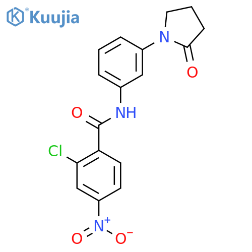 2-chloro-4-nitro-N-3-(2-oxopyrrolidin-1-yl)phenylbenzamide structure