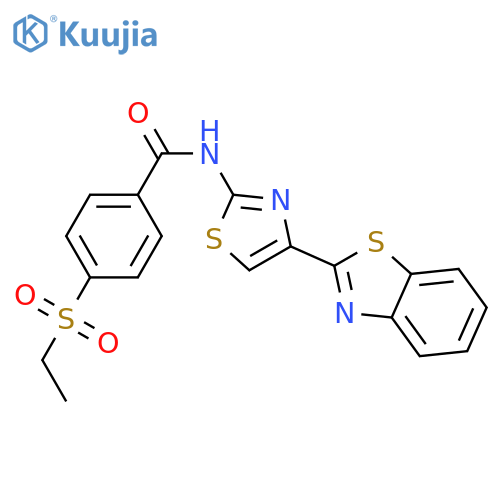 N-4-(1,3-benzothiazol-2-yl)-1,3-thiazol-2-yl-4-(ethanesulfonyl)benzamide structure
