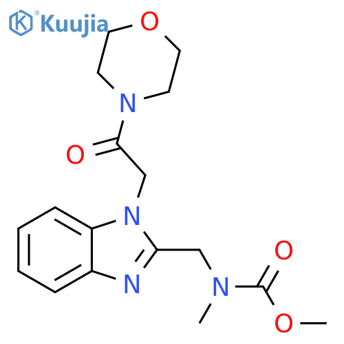 methyl N-methyl-N-({1-2-(morpholin-4-yl)-2-oxoethyl-1H-1,3-benzodiazol-2-yl}methyl)carbamate structure