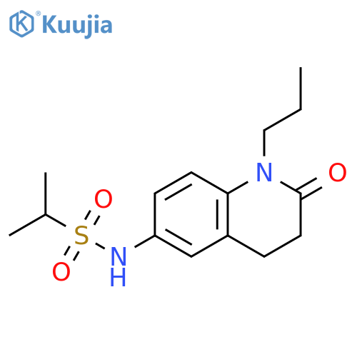 N-(2-oxo-1-propyl-1,2,3,4-tetrahydroquinolin-6-yl)propane-2-sulfonamide structure