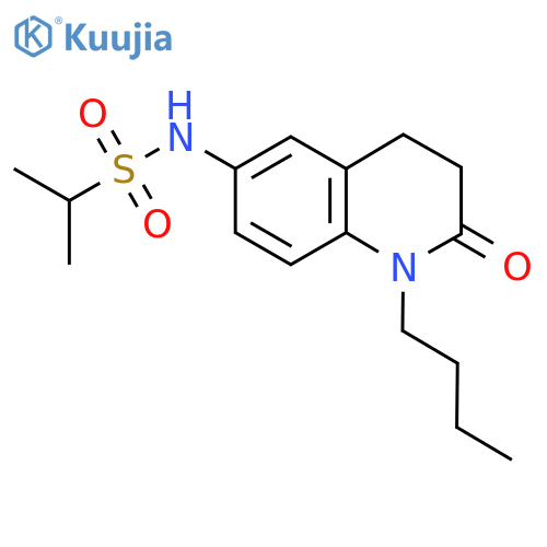 N-(1-butyl-2-oxo-1,2,3,4-tetrahydroquinolin-6-yl)propane-2-sulfonamide structure
